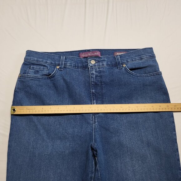 Gloria Vanderbilt Amanda Jeans Womens 16 Long High Rise Straight Leg 36 X 32 - Picture 11 of 16